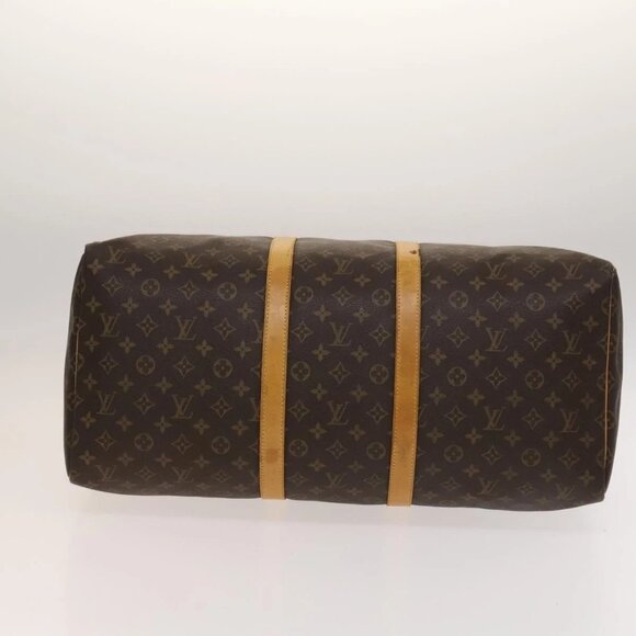 LOUIS VUITTON Monogram Keepall 55 Boston Bag M41424 LV Auth 136782 - Picture 7 of 16